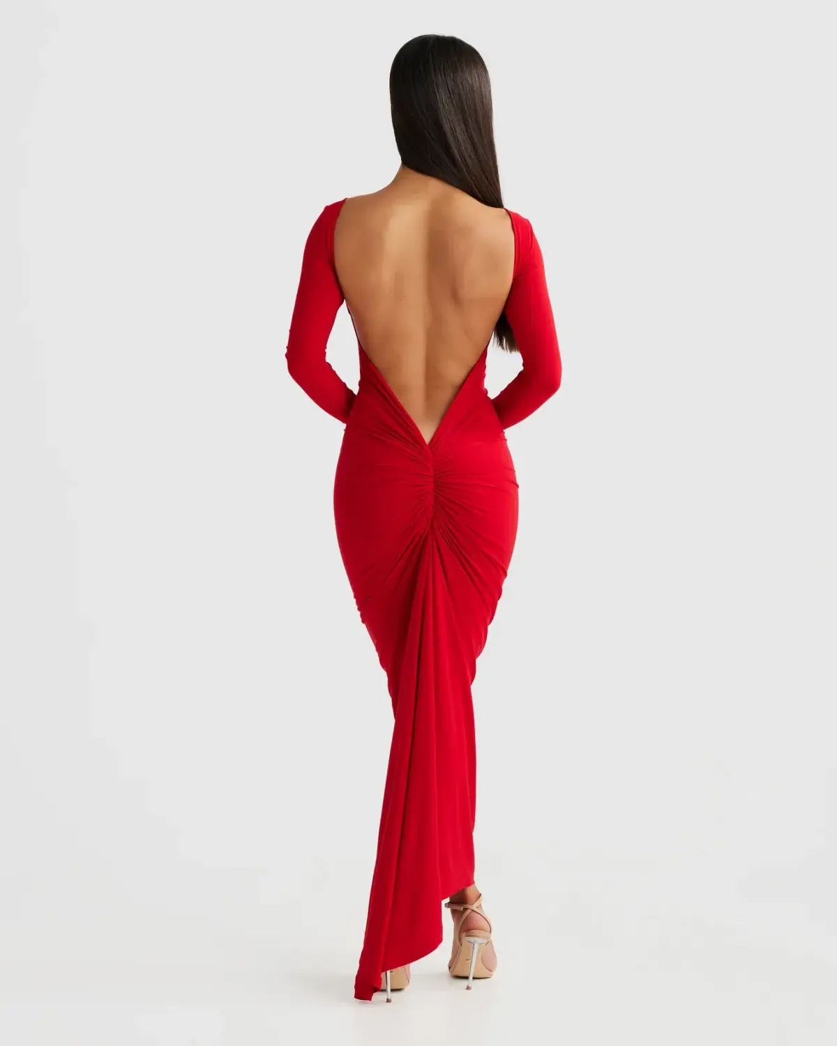 Camila Red Dress - Image 3