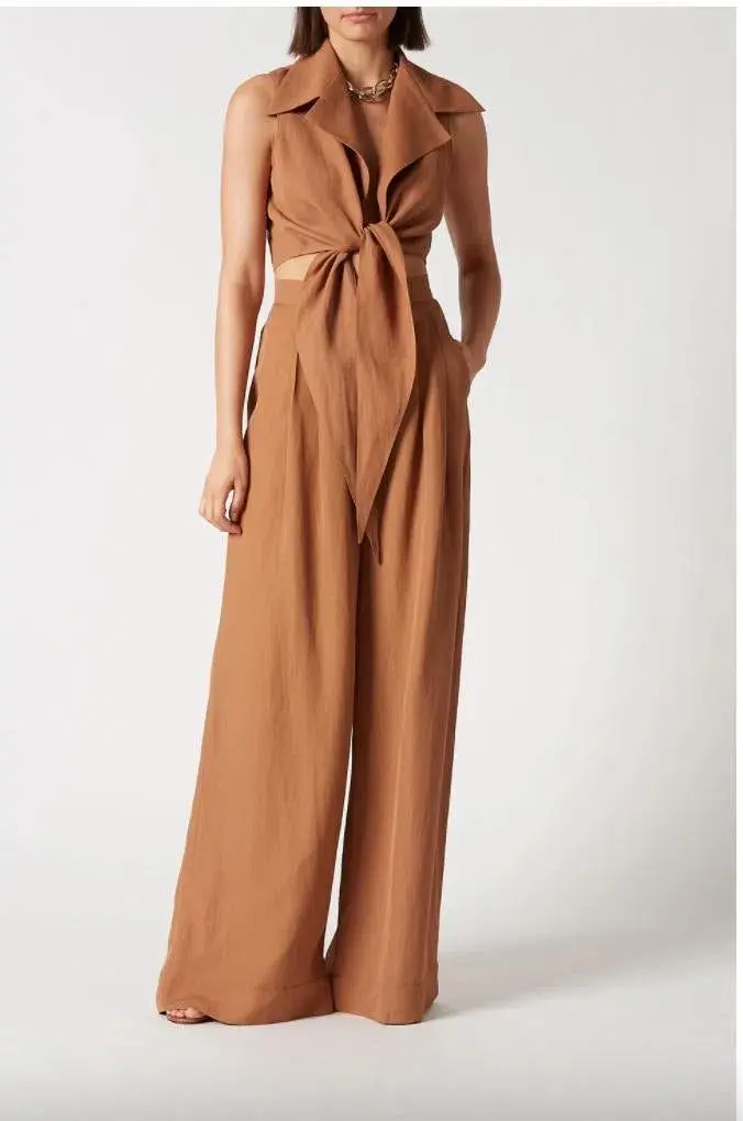 Italian Linen Viscose Cinnamon Set - Image 1