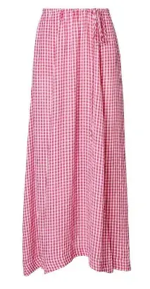 Raspberry Gingham Drawcord Set - Image 4