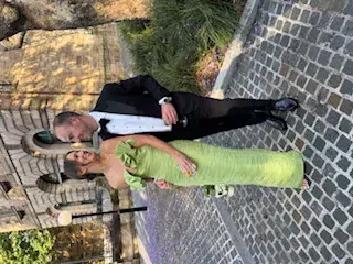 Rachel Gilbert Jensen Gown Pistachio - size 8  - Image 1