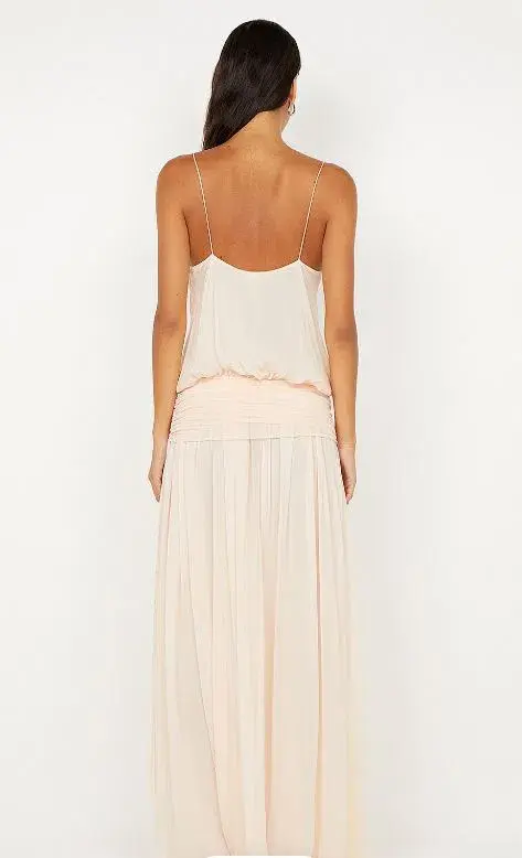Bec and Bridge Camille Blouson Dress in Peach Size 8 - Image 2