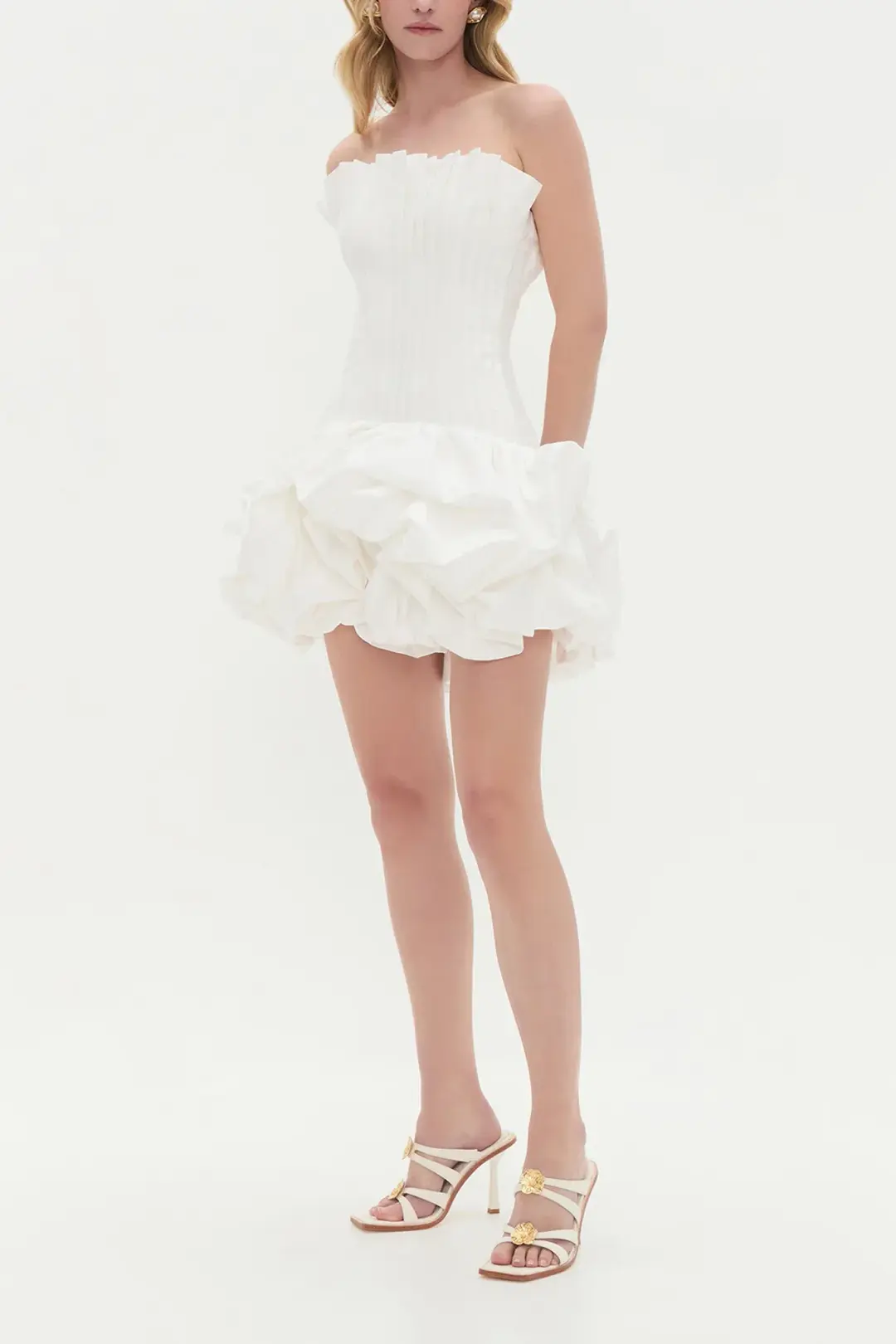  AJE Ivy Bubble Hem Mini Dress | XS 6 for rent on The Volte - main image