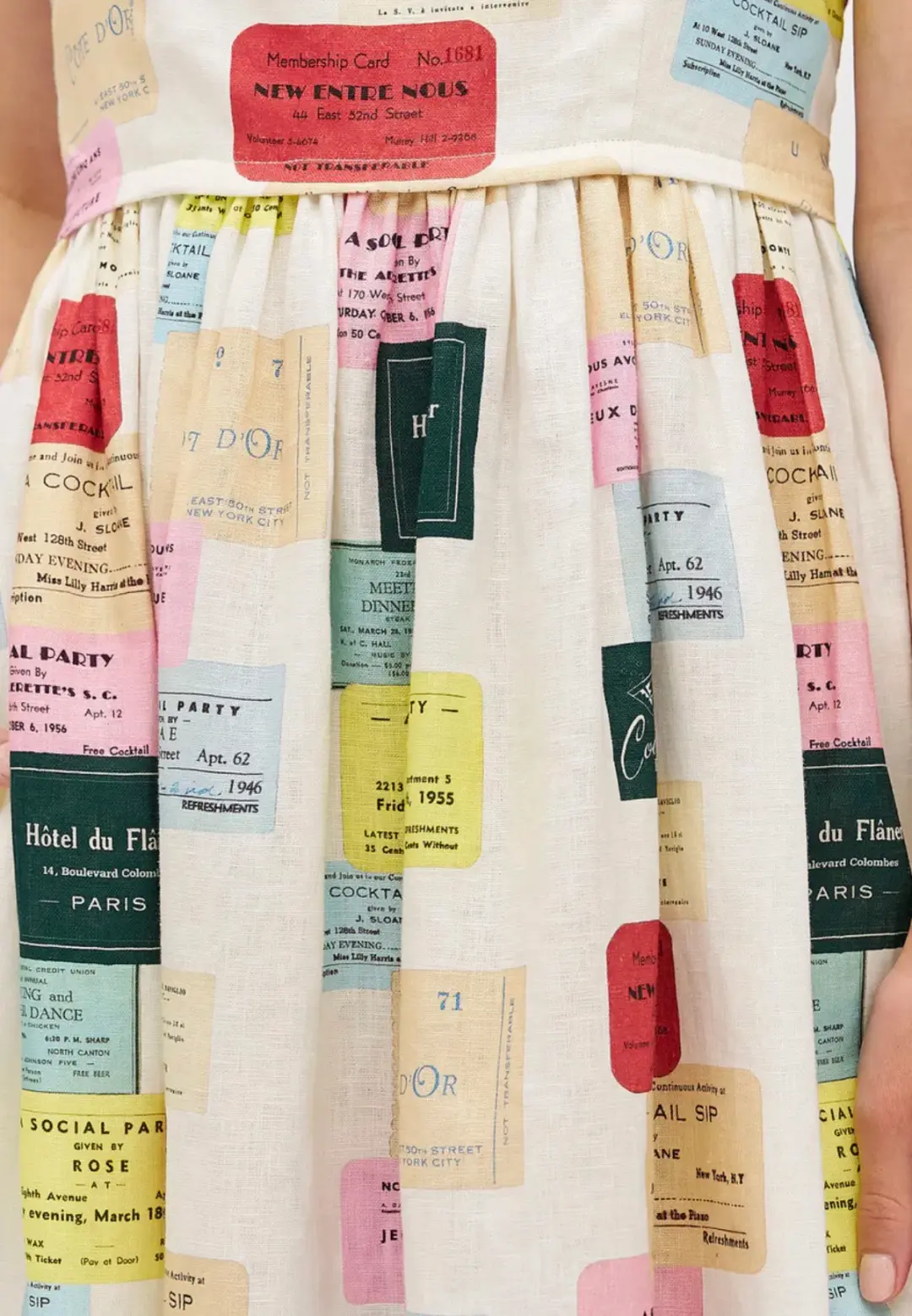 Oroton Invitation Print Sun Dress Sz z8 for rent on The Volte - main image