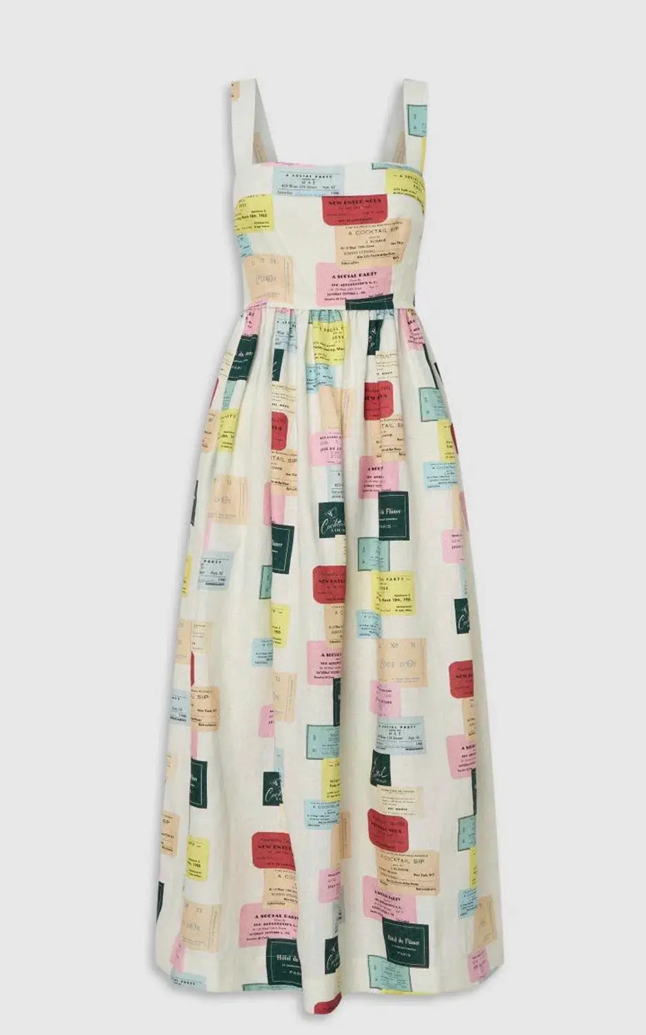 Oroton Invitation Print Sun Dress Sz z8 for rent on The Volte - main image