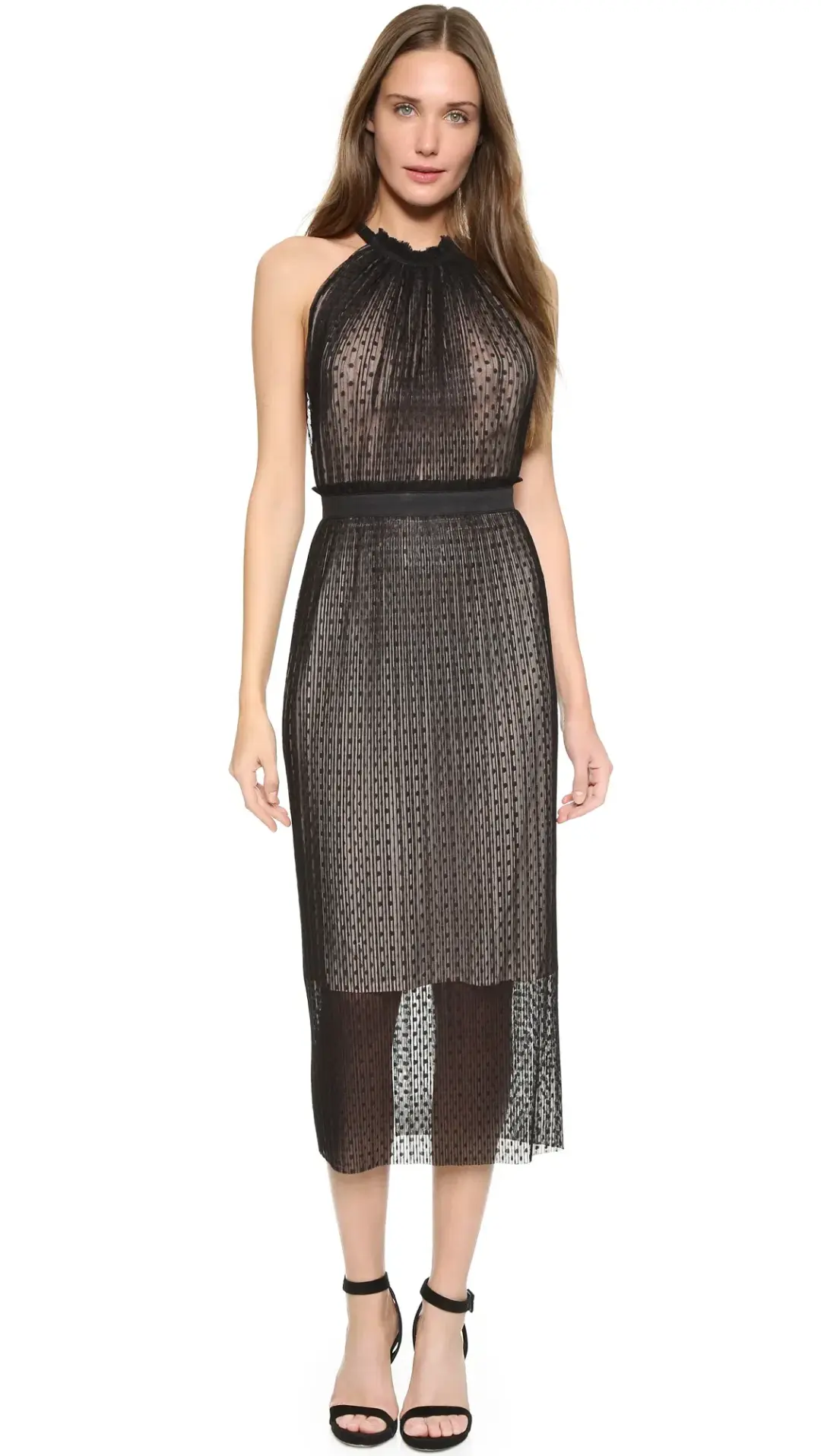 Bec & Bridge Pompette Halter Dress Black Size 10 for rent on The Volte - main image