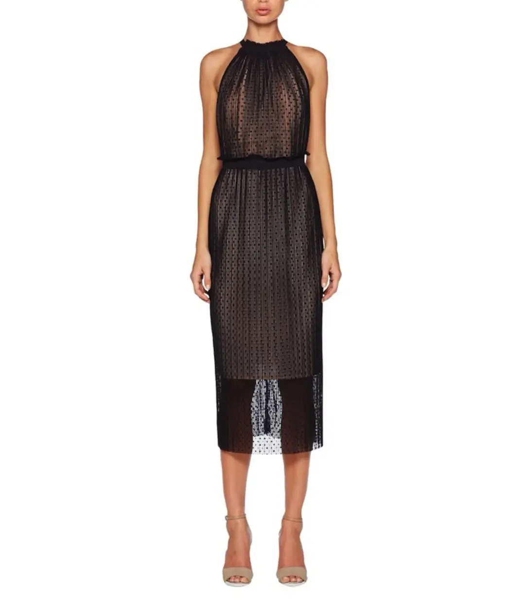 Bec & Bridge Pompette Halter Dress Black Size 10 for rent on The Volte - main image