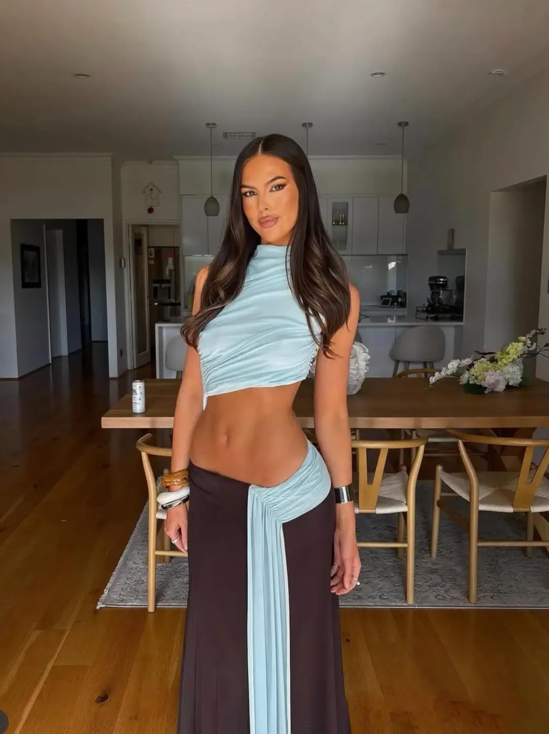 Bec + Bridge Conni Aysm Midi Dress size 8 for rent on The Volte - main image