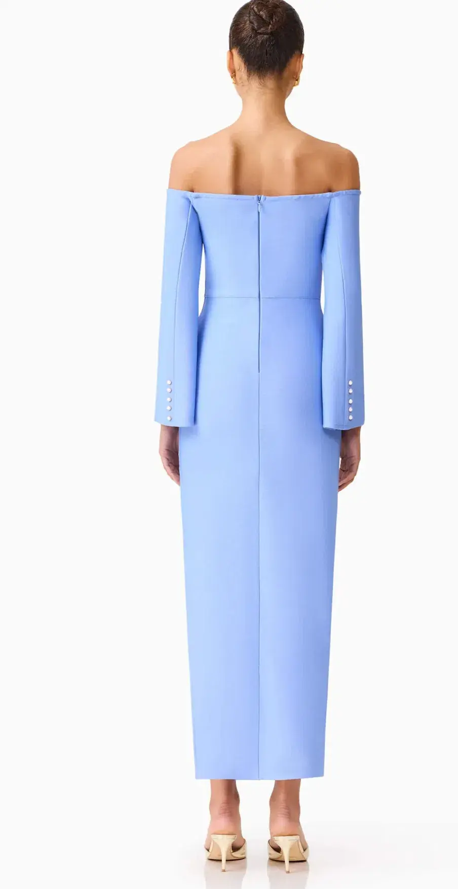 Elliatt Sonya Long Sleeve Midi Dress in Blue - Image 2