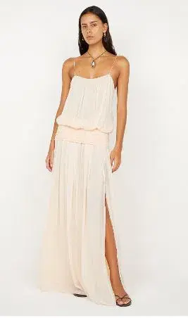 Bec and Bridge Camille Blouson Dress in Peach Size 10 - Image 1