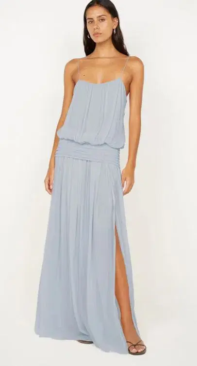 Bec and Bridge Camille Blouson Dress in Cloud Blue Size 6 for rent on The Volte - main image
