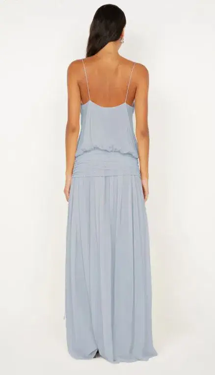 Bec and Bridge Camille Blouson Dress in Cloud Blue Size 6 for rent on The Volte - main image