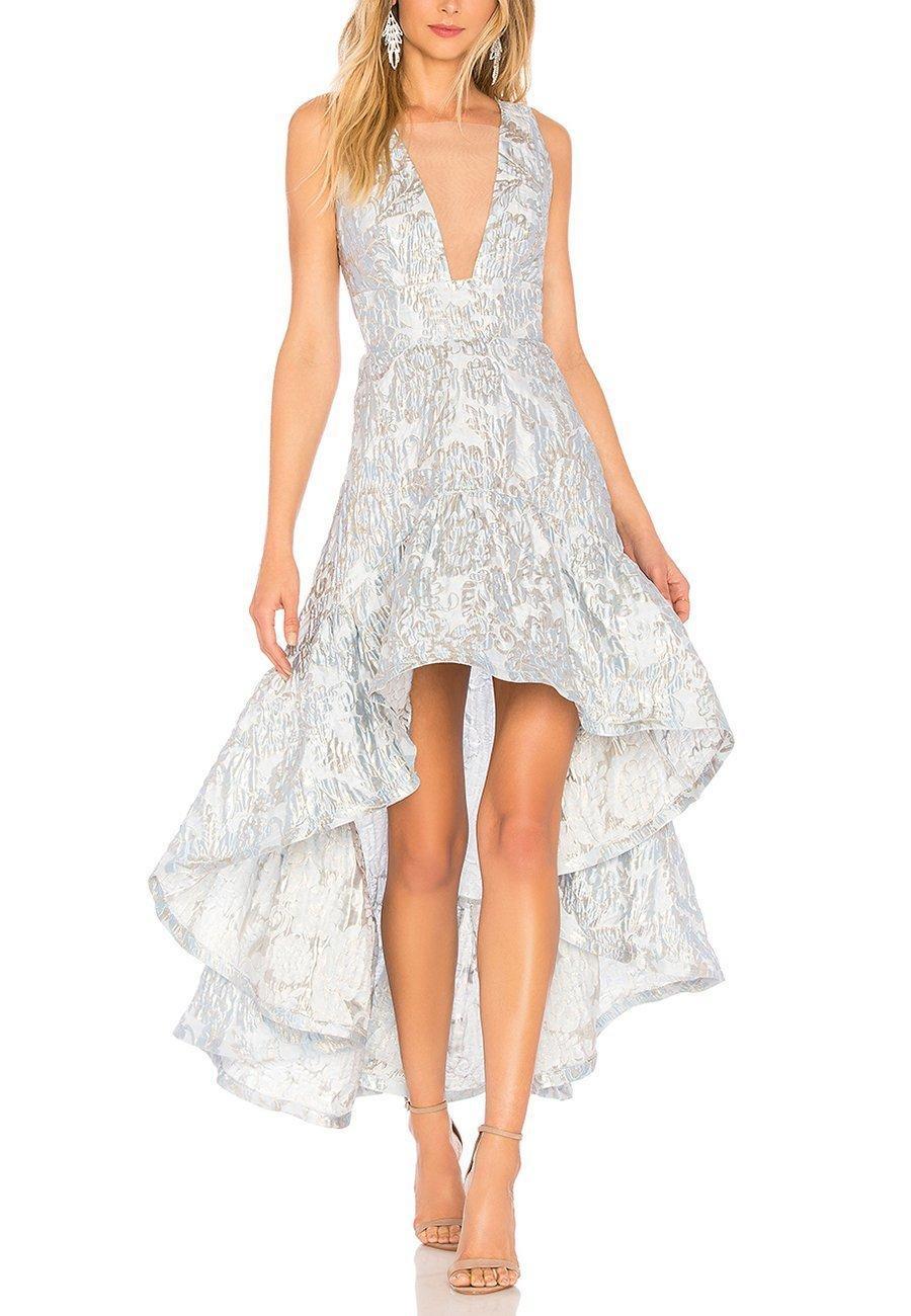 Bronx & Banco Fiona High Low Jacquard Dress size 12 - Image 1