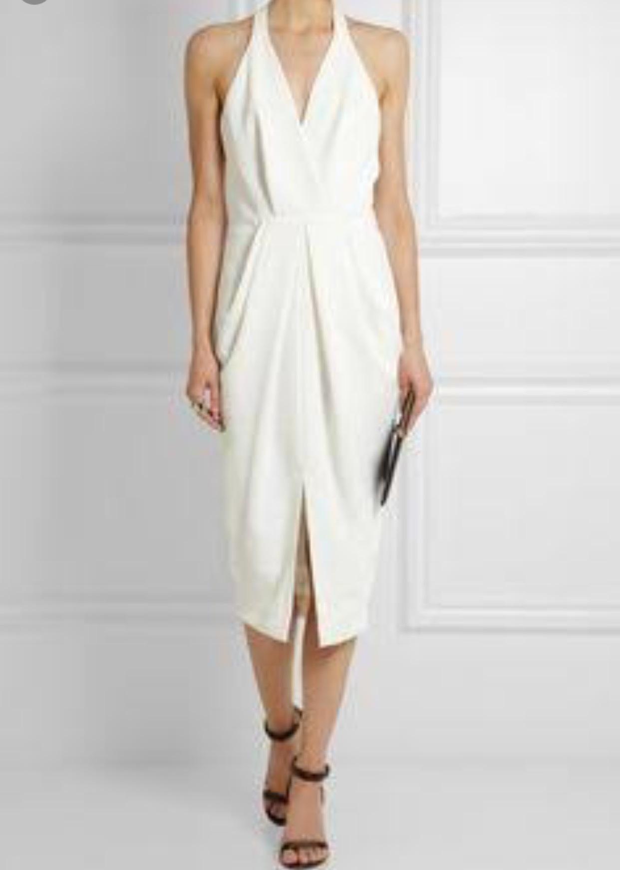 Dion Lee White Crepe Dress size 10 - Image 1