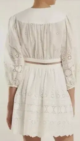 Zimmermann Kali Ivory Lace Dress - 12  - Image 2