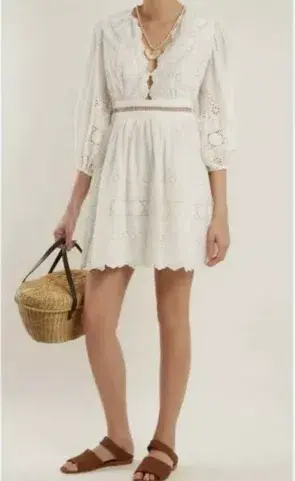 Zimmermann Kali Ivory Lace Dress - 12  - Image 1