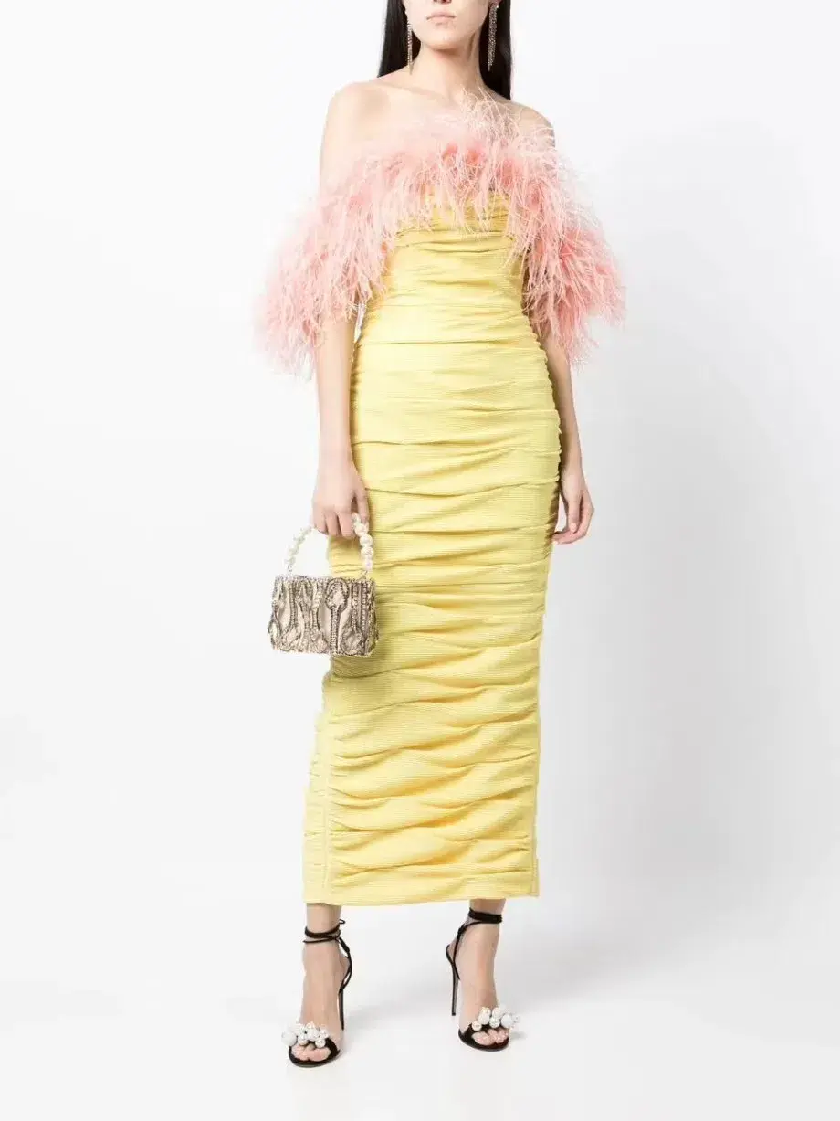 RACHEL GILBERT Zion Dress Lemon Size AUS 18 for rent on The Volte - main image