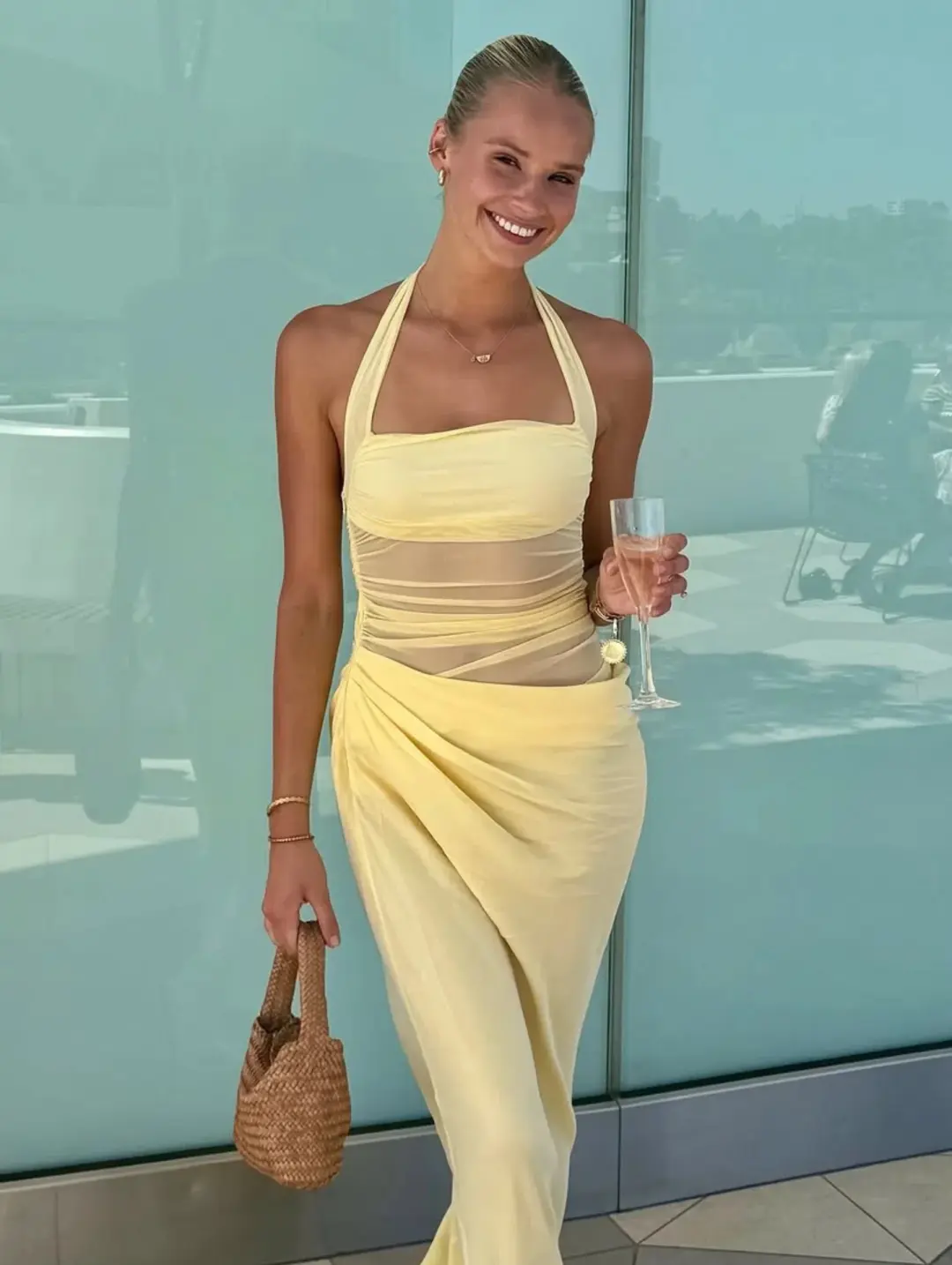 Benni Gina Maxi / Yellow / Size 8 for rent on The Volte - main image