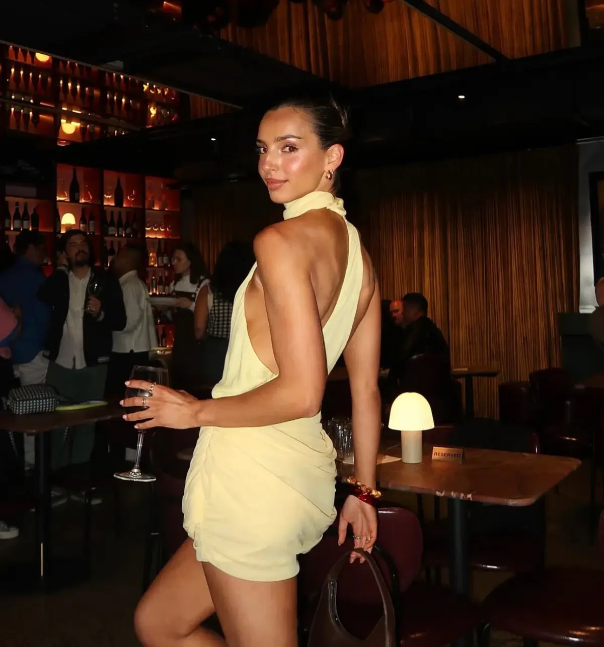 Benni Maisie Mini Dress / Yellow / Size 12 - Image 3