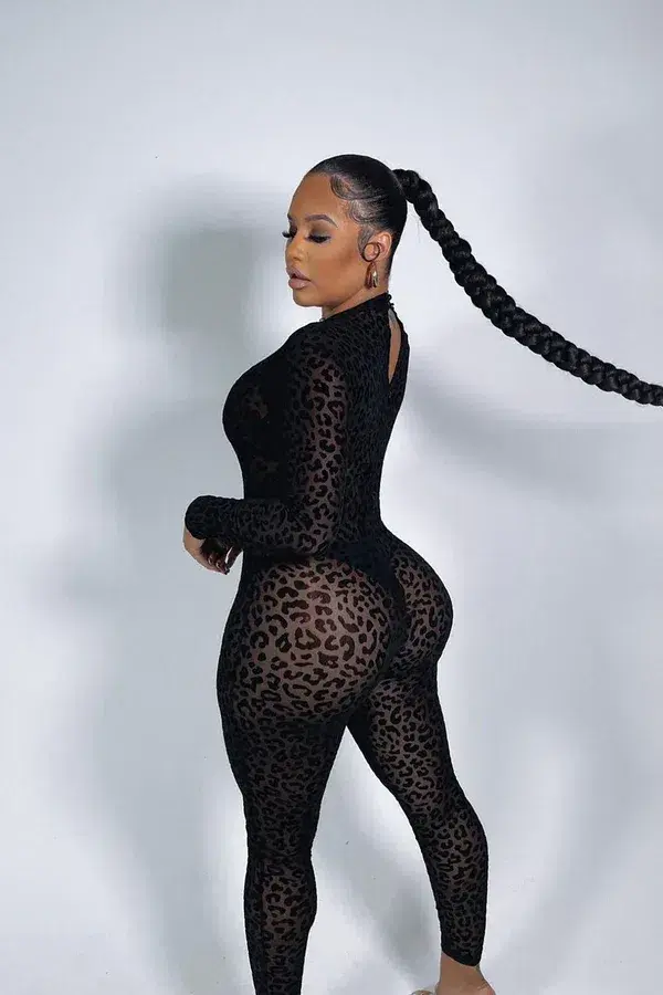 Animal Instinct Mesh Bodystocking - Black - Image 3