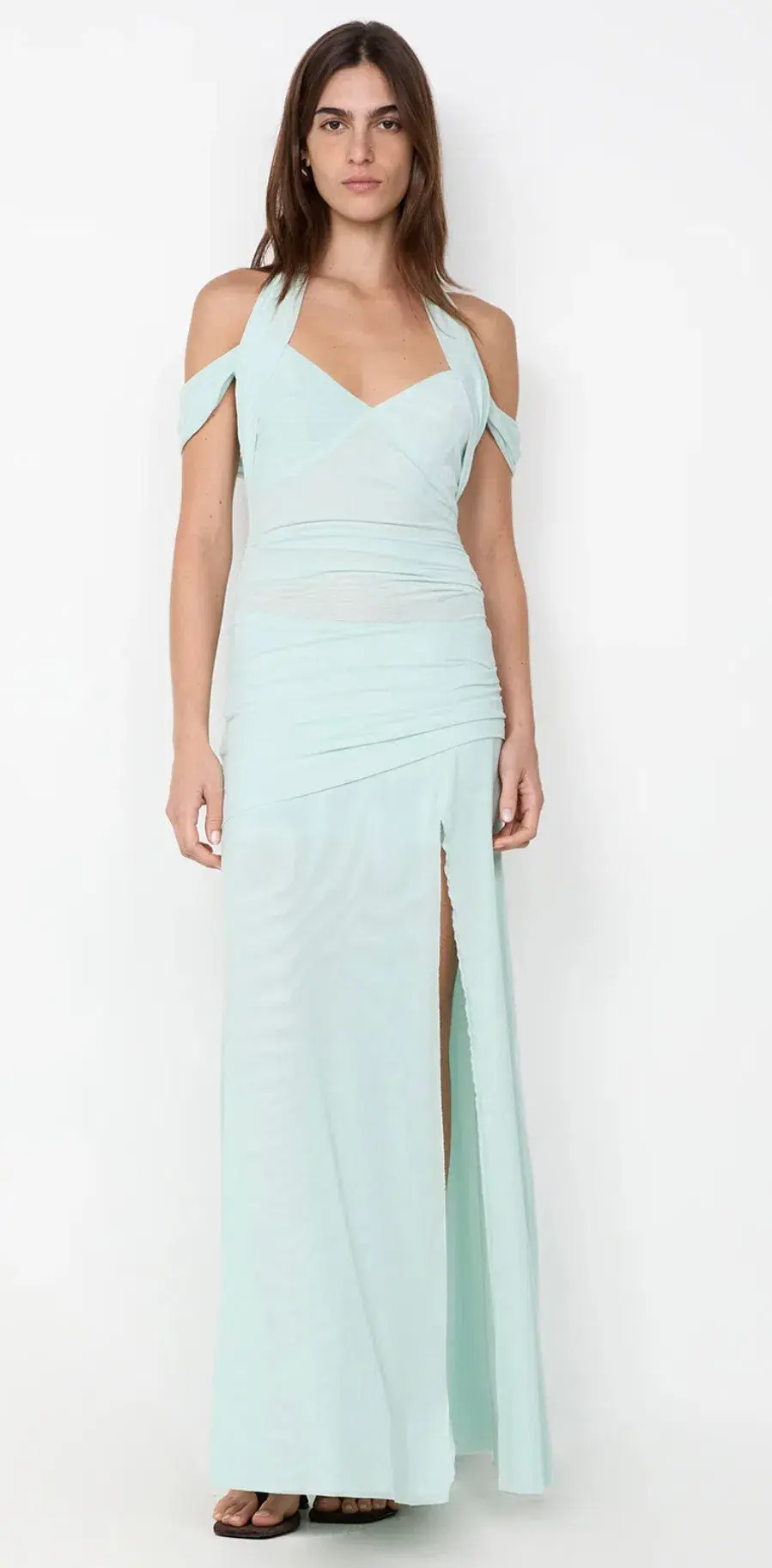Bec & Bridge Winnie Halter Maxi Dress Spearmint Size 14 for rent on The Volte - main image