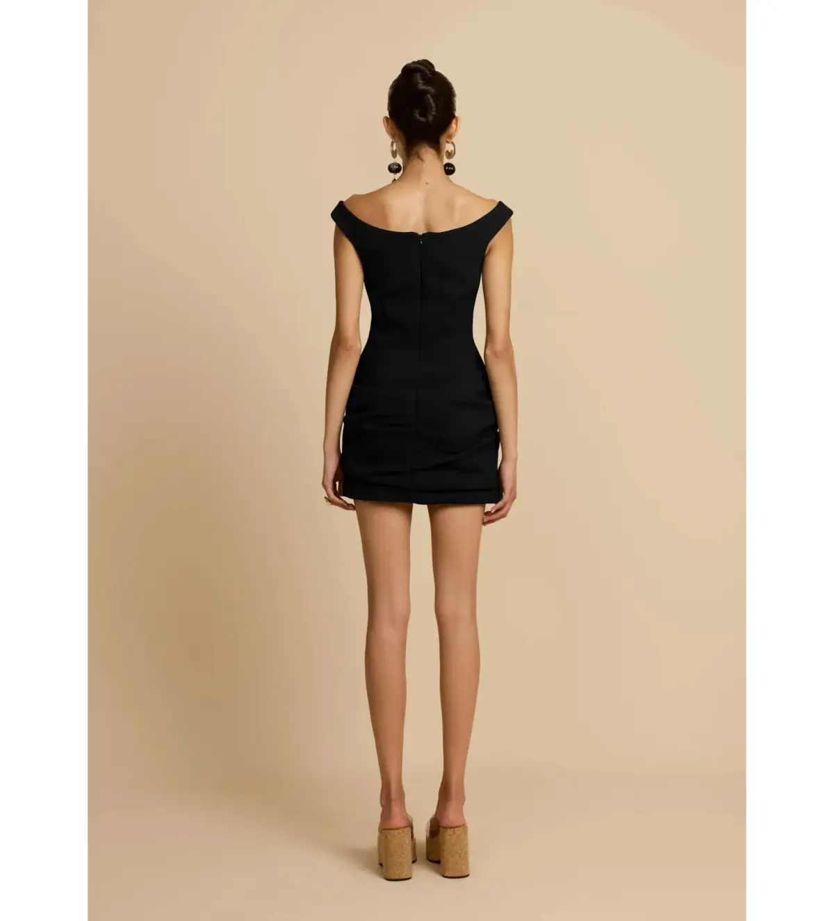 Arcina Ori Avery Mini Dress Black Size S/AU 8 - Image 3