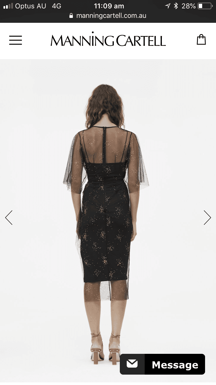 Manning Cartell Blitz Glitz Dress Black Size 8 - Image 2