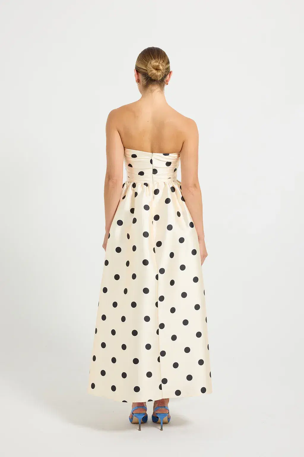 Pasduchas Dottie Midi Dress Cream/Black - Image 3
