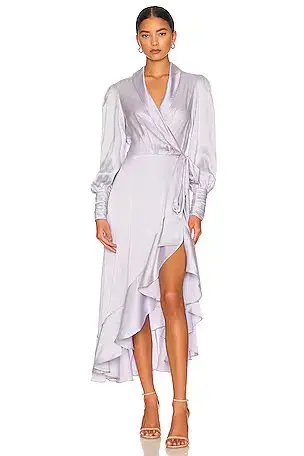 Zimmerman Silk Wrap Dress - Image 1