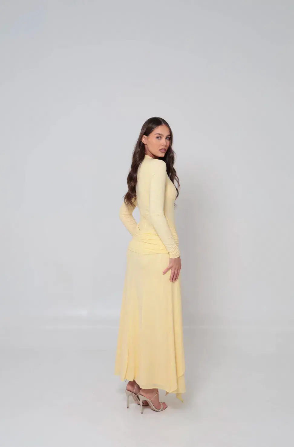 Alaía Muse Azalea Cape Dress in Yellow Size S / AU 8 - Image 5
