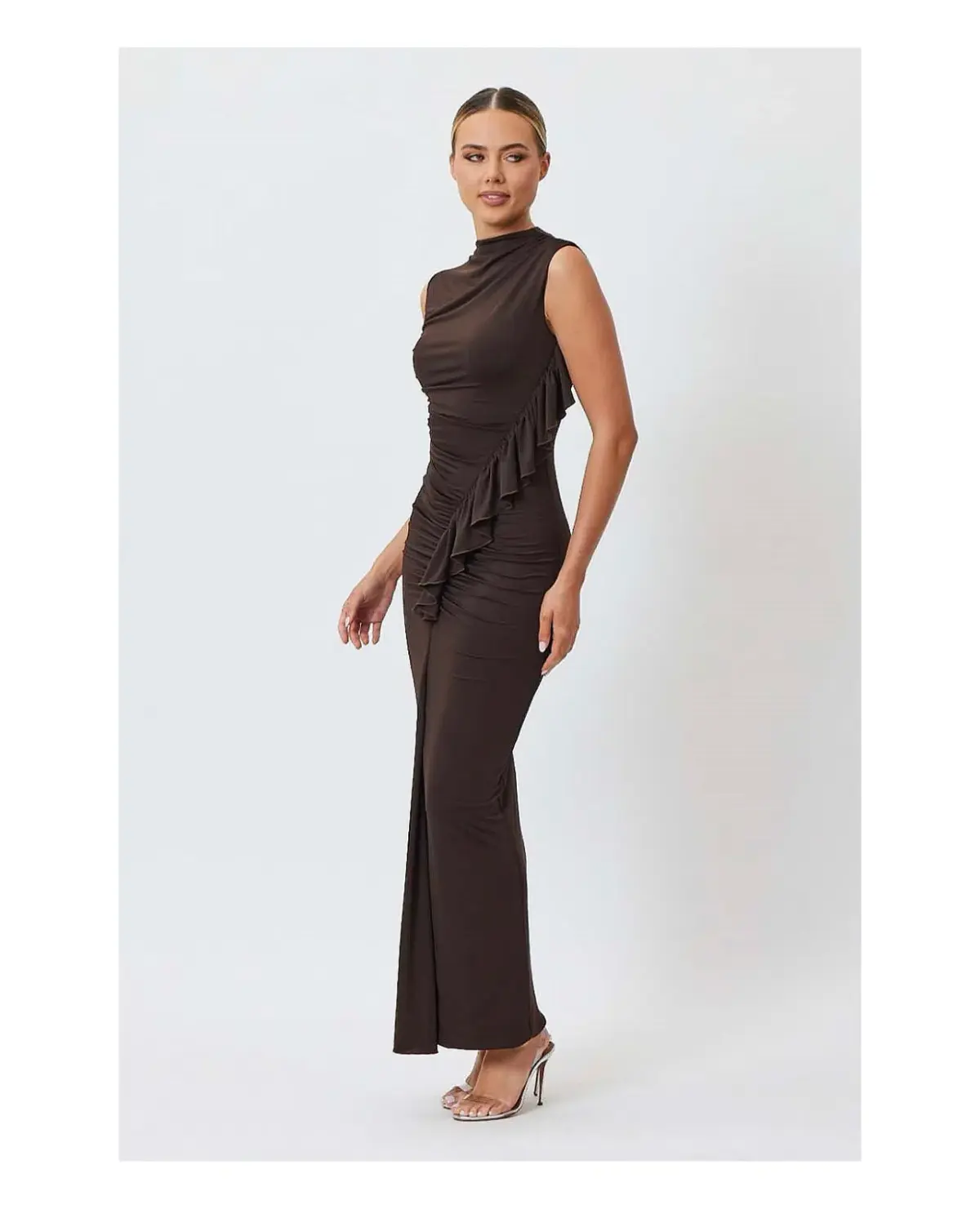 Bianca & Bridgett Amara Maxi Dress Brown size 14 - Image 2