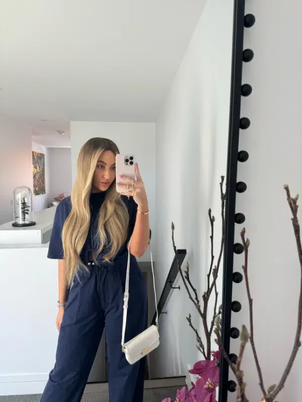 Sweat Soft Turban Set Navy for rent on The Volte - main image