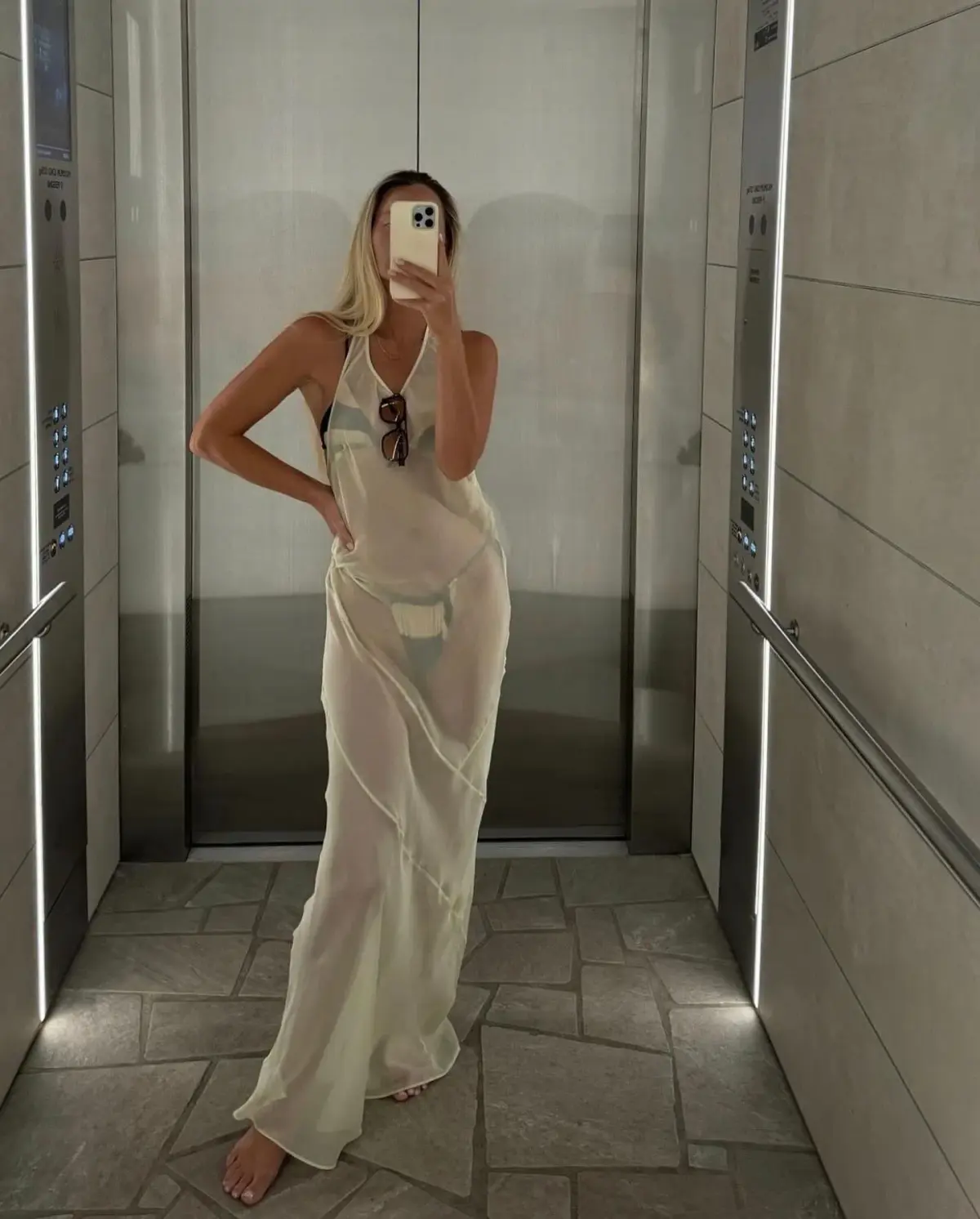 Sir the Label Strobe Halter Dress - Image 6