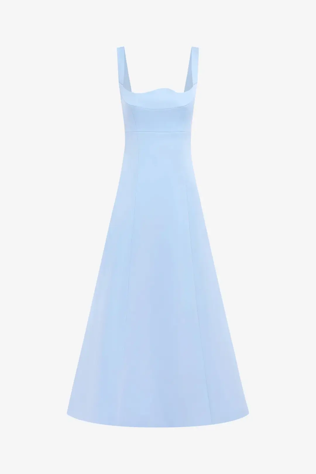 Leo Lin Odette Midi Dress; Sky blue; size 10 for rent on The Volte - main image