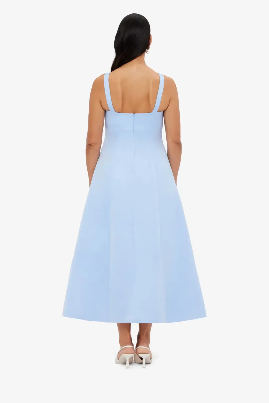 Leo Lin Odette Midi Dress; Sky blue; size 10 for rent on The Volte - main image