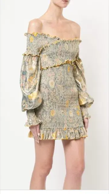 Alice McCall Higher Love Dress Gold Bloom Size 12 - Image 2
