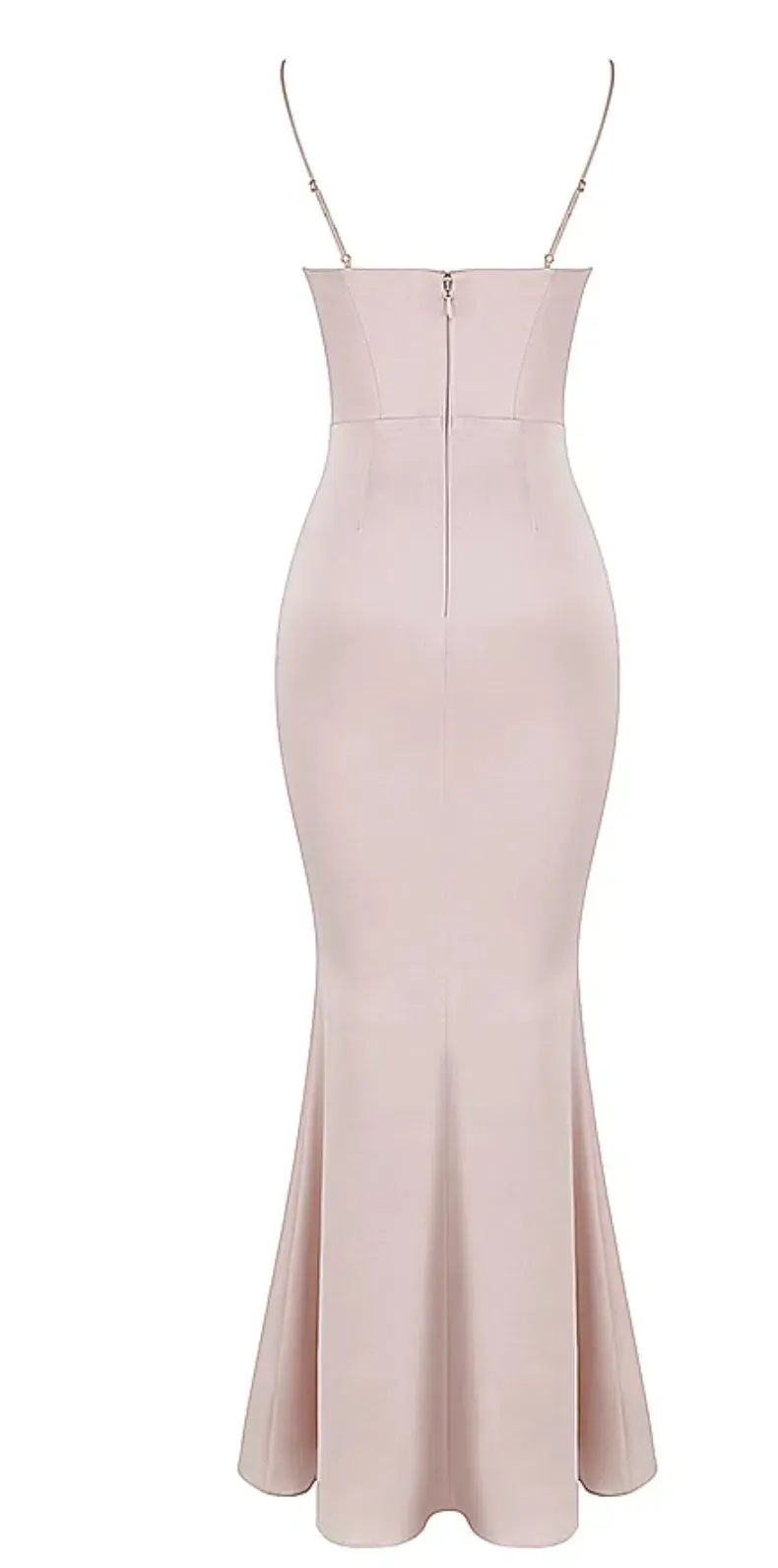 House of CB Olivette Crystal Satin Corset Maxi Dress Pink  - Image 5