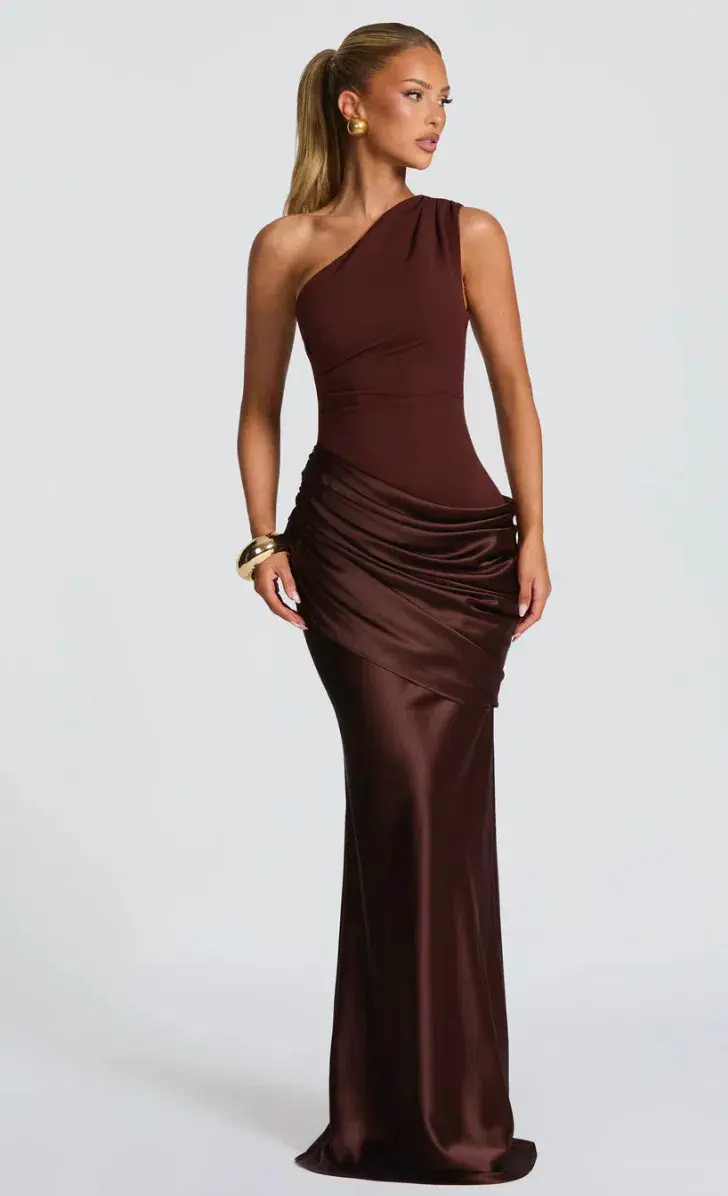 BABYBOO Sadona Maxi Dress - Plum Brown - Image 2