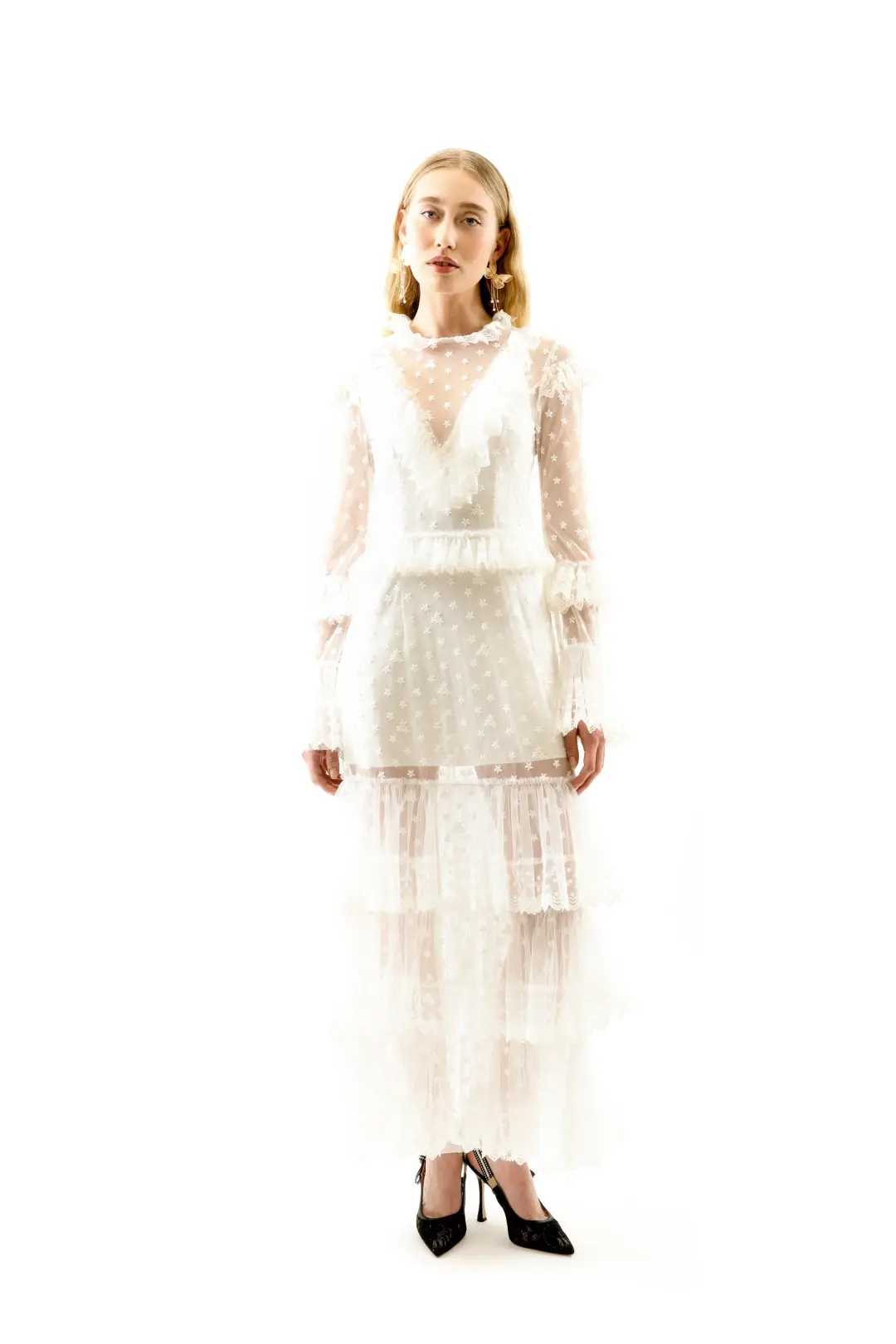 Alice By Alice Mccall Dinah Dress White Size 8 for rent on The Volte - main image
