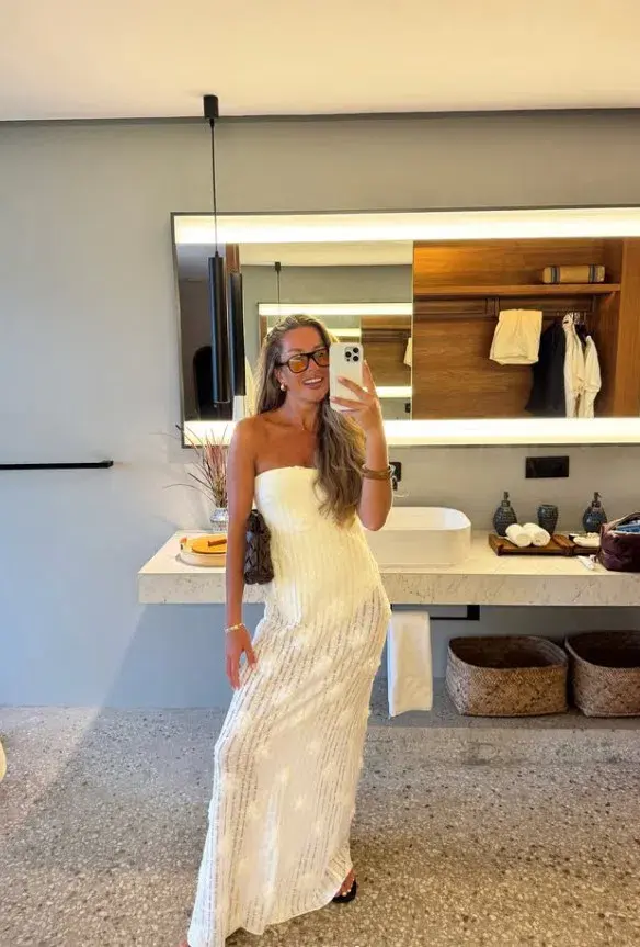 Bec and Bridge Amelie Strapless Maxi Dress in Size 6 / XS AU for rent on The Volte - main image