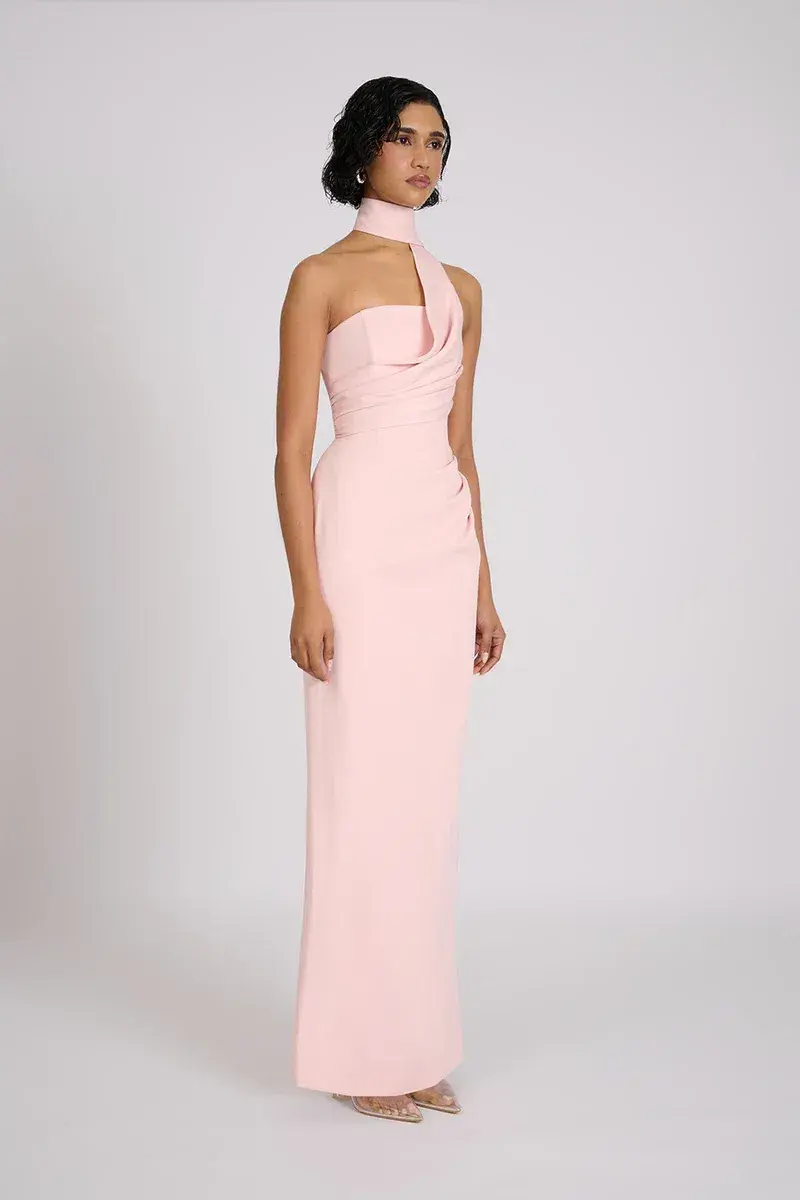 Eliya The Label Kristine Gown Blush size 12 for rent on The Volte - main image
