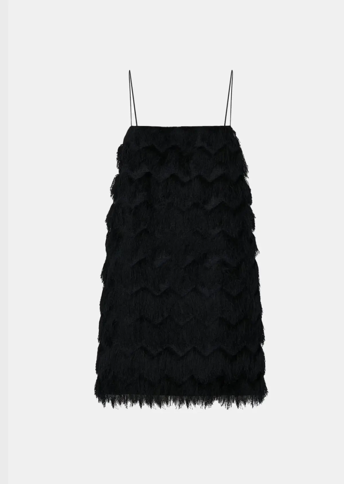 Camilla and Marc Phoenix Fringed Mini Dress in Black - Image 2