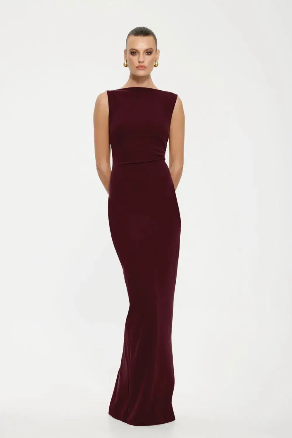 Effie Kats Verona Gown Wine XS (6) for rent on The Volte - main image