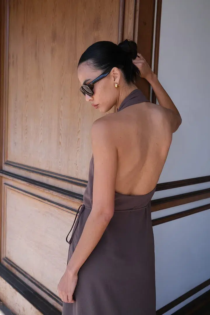 Henne Vida Dress Umber Size 4 - Image 8