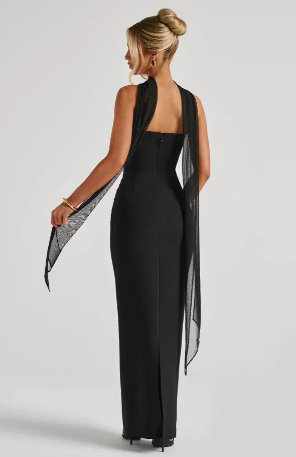 BABYBOO Yulia Maxi Dress - Black for rent on The Volte - main image