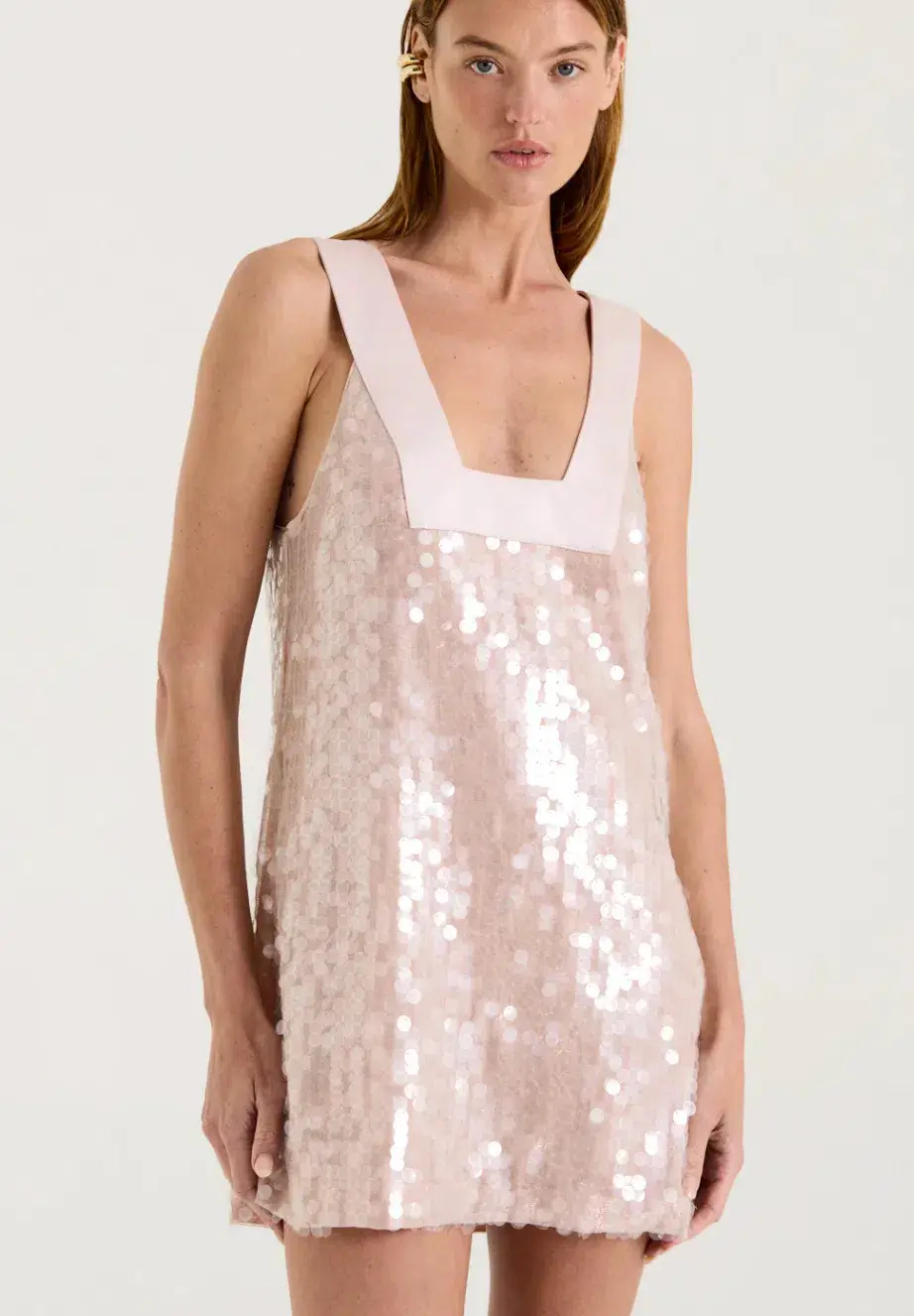 Henne Leanna Sequin Dress Shimmer Size 4 for rent on The Volte - main image