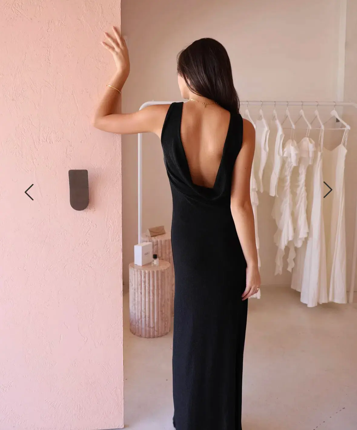 By Nicola Matisse Reversible Cowl Neck Dress in black- Size 14 - Image 2