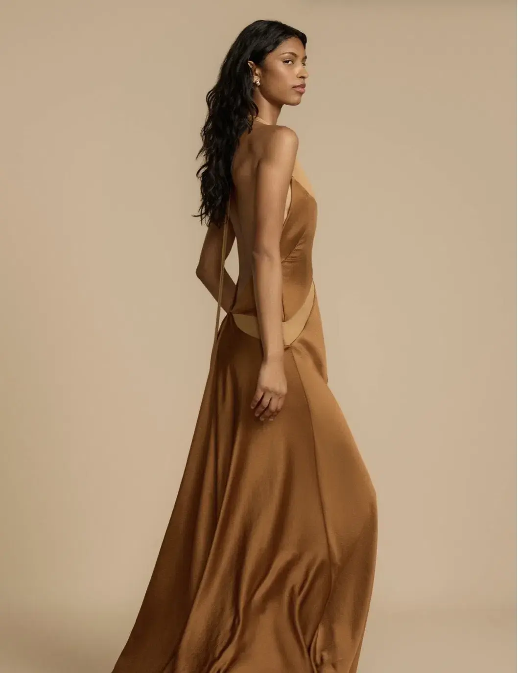 Arcina Ori, Devora Dress, Toffee, Size M / 10 for rent on The Volte - main image