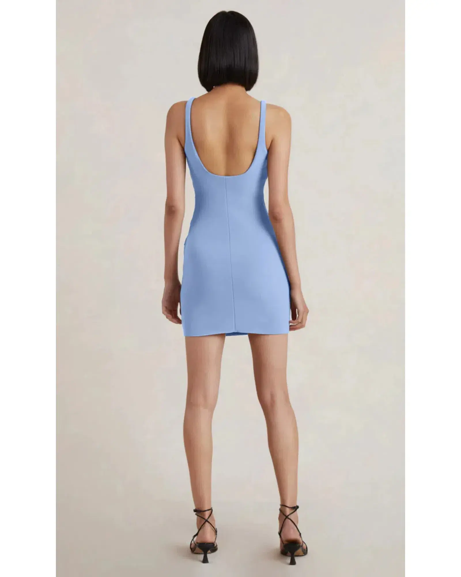 Bec & Bridge Karina Mini Dress Cornflower Blue Size AU 6 - Image 2