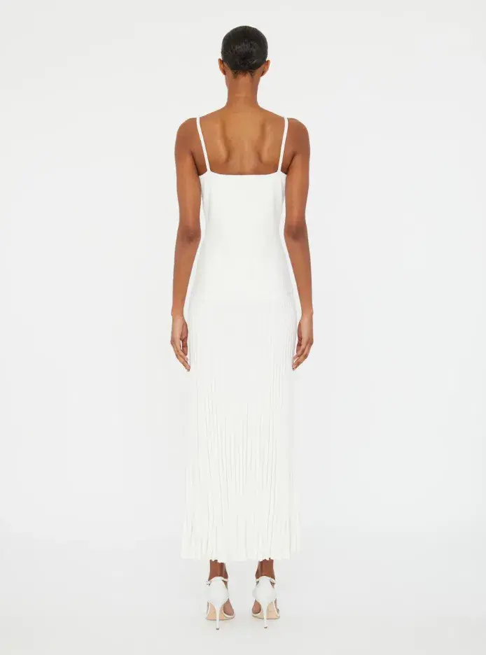 Christopher Esber Salacia Wire Sunray Dress in White size Small  for rent on The Volte - main image