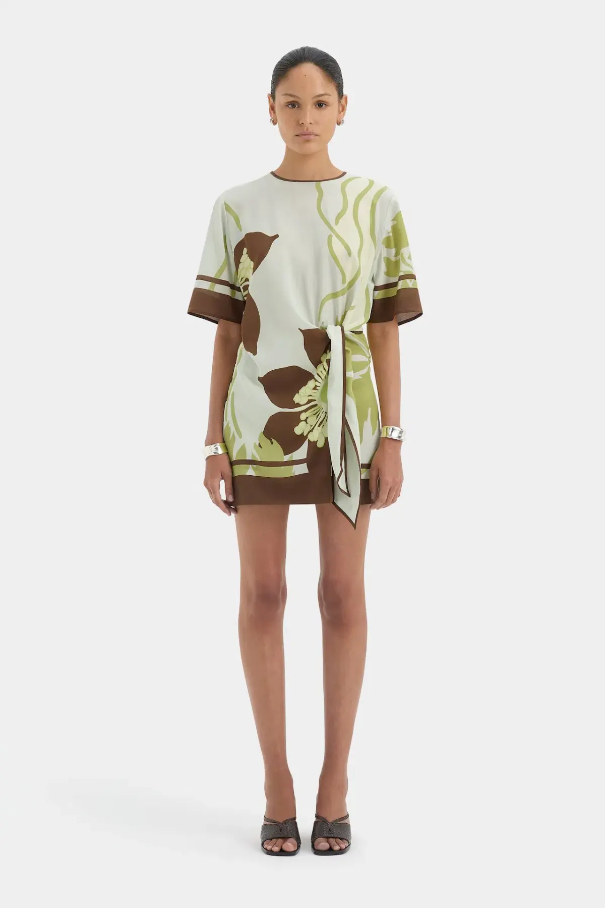 Sir the Label Amaia Mini Dress in Floral Vine Size 6 - Image 1